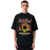 Mockup Tshirt Black Man Front Live At Pompeii October 1971 - OtherBrick