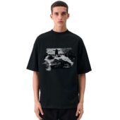 Mockup Tshirt Black Man Front Luck And Strange David Gilmour Tour 2024 Front - OtherBrick