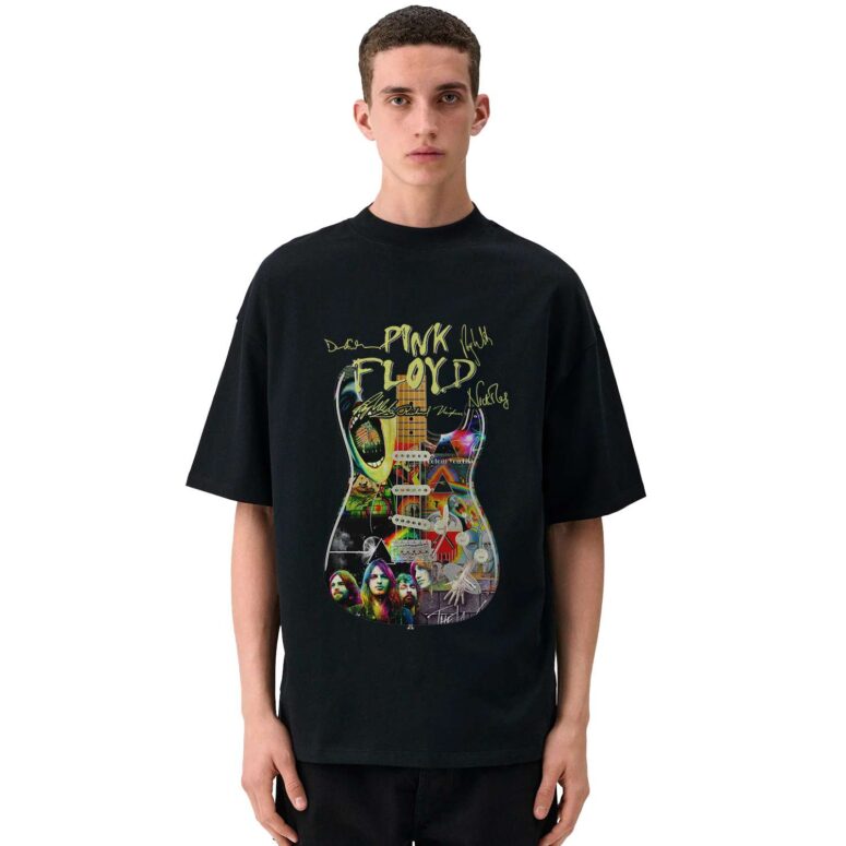 Pink Floyd Guitar Art Sign Shirt Pink Floyd Guitar Art Sign Shirt