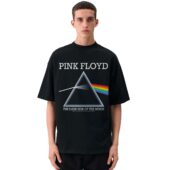 Mockup Tshirt Black Man Front Pink Floyd The Dark Side Of The Moon Album - OtherBrick