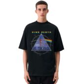 Mockup Tshirt Black Man Front Shine On You Crazy Diamond Dark Side Of The Moon Pink Floyd - OtherBrick