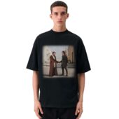 Mockup Tshirt Black Man Front Shine On You Crazy Jedi Wish You Were Here Pink Floyd - OtherBrick