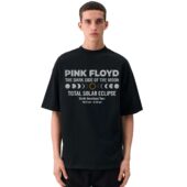 Mockup Tshirt Black Man Front The Dark Side Of The Moon Eclipse Lyric 8 April 2024 Pink Floyd F - OtherBrick