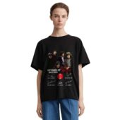 Mockup Tshirt Black Woman Front 55 Years Of Pink Floyd 1965 2020 Signatures Shirt - OtherBrick