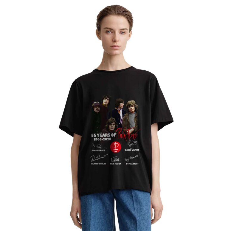 55 Years Of Pink Floyd 1965-2020 Signatures Custom Year Shirt