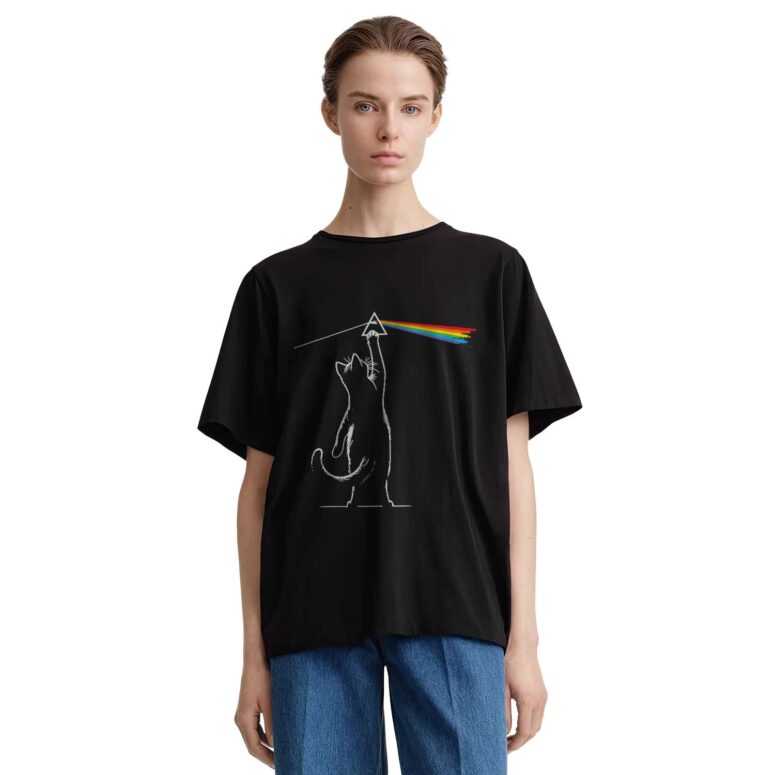 Cat Dark Side Of The Moon Pink Floyd Shirt Cat Dark Side Of The Moon Pink Floyd Shirt