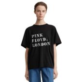 Mockup Tshirt Black Woman Front Pink Floyd London New - OtherBrick