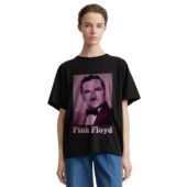Mockup Tshirt Black Woman Front Pink Floyd The Barber Active Shirt - OtherBrick