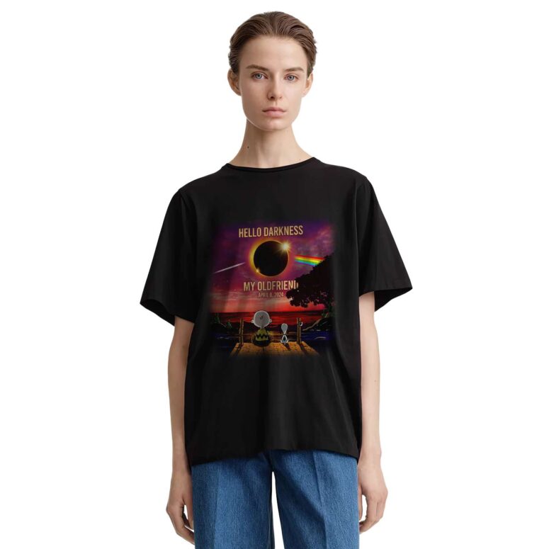 Snoopy Solar Eclipse Hello Darkness My Old Friend April 8 2024 Shirt Snoopy Solar Eclipse Hello Darkness My Old Friend April 8 2024 Shirt