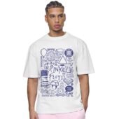 Mockup Tshirt White Man Front Immortal Songs Of Pink Floyd Album Doodle Collage - OtherBrick