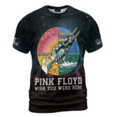 Shirt Front Pink Floyd Wish You Were Here Machine Galaxy Hoodie - OtherBrick