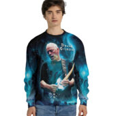 Sweater Front David Gilmour 2024 Galaxy Blue Hoodie - OtherBrick