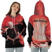 Ziphoodie David Gilmour Luck And Strange 2024 Tour Dates Red Hoodie - OtherBrick