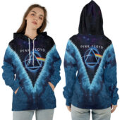 Ziphoodie Pink Floyd Dark Side Of The Moon Tie Die Hoodie - OtherBrick