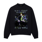 Another Brick In The Wall Dsotm Joker Front Sweatshirt Black - OtherBrick