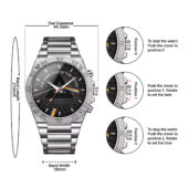 Dark Side Of The Moon 40th Artwork Black Wall Silver Watch Guide - OtherBrick