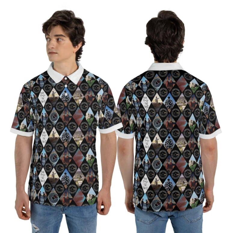 Dark Side Of The Moon Logo x All Albums Pink Floyd Polo Shirt