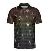 Dark Side Of The Moon Lyrics And Pink Floyd Band Vintage Mockup Aop Polo Front Back Detail 150 - OtherBrick