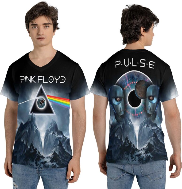 Dark Side Of The Moon Pulse Mountain Pink Floyd Shirt
