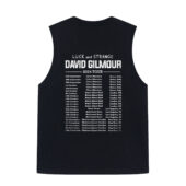 David Gilmour Luck And Strange Tour 2024 Pink Floydback Tank Black - OtherBrick