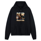 Limited David Gilmour Pink Floyd Member Vintage Front Hoodie Black - OtherBrick