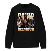 Limited David Gilmour Pink Floyd Member Vintage Front Longsleeve Black - OtherBrick