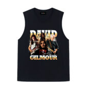 Limited David Gilmour Pink Floyd Member Vintage Front Tank Black - OtherBrick