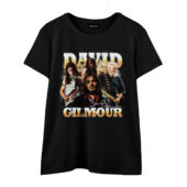 Limited David Gilmour Pink Floyd Member Vintage Front Wtee Black - OtherBrick