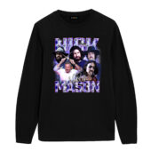 Limited Nick Mason Pink Floyd Member Vintage Front Longsleeve Black - OtherBrick