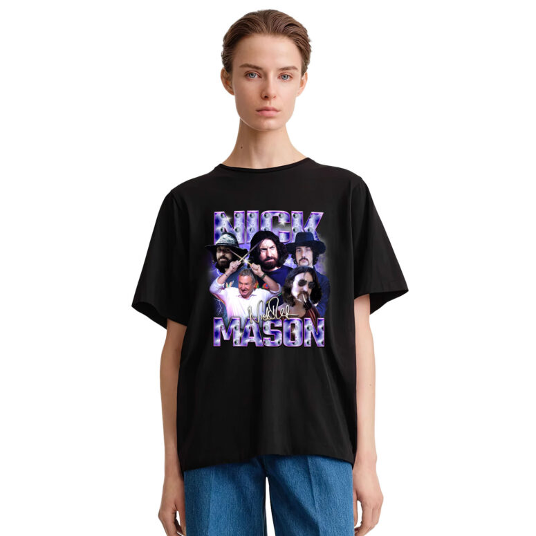 Nick Mason Pink Floyd Member Retro Bootleg Vintage Shirt