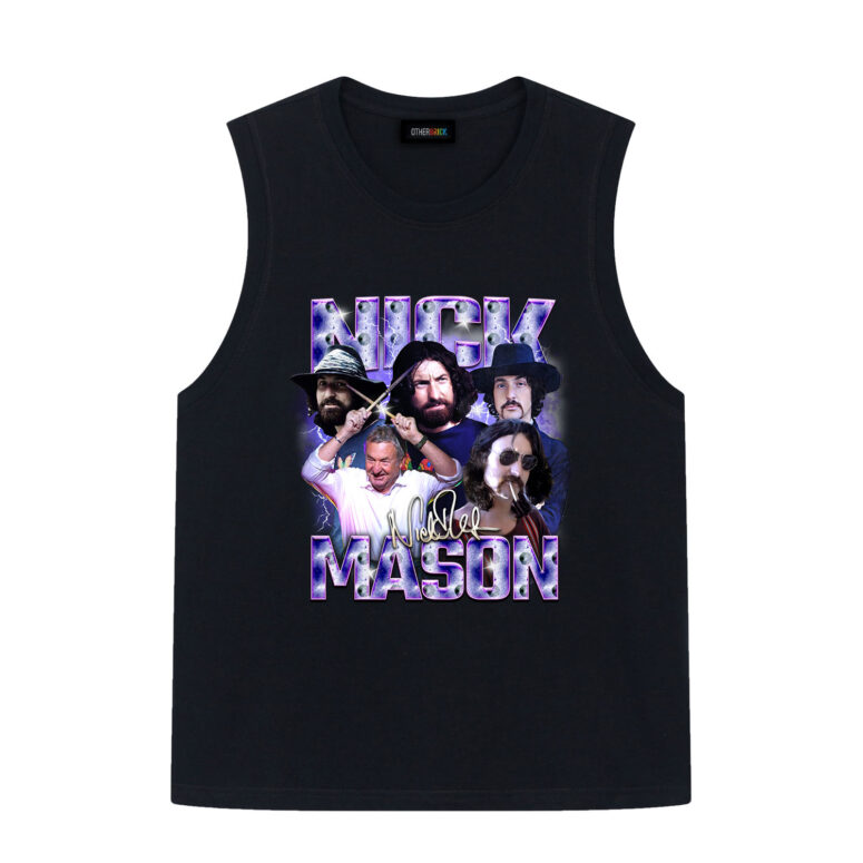 Nick Mason Pink Floyd Member Retro Bootleg Vintage Shirt