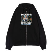 Limited Richard Wright Pink Floyd Member Vintage Front Ziphoodie Black - OtherBrick