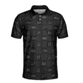 Pink Floyd Albums Icon Caro Pattern Black Mockup Aop Polo Front Back Detail 150 - OtherBrick