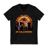 Pink Floyd Band Wish You Were Here In Halloween Front Vneck Black - OtherBrick