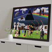 Pink Floyd Dsotm X Collage Art Vintage Rock Band Poster 5 - OtherBrick