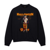 Pink Floyd The Wall Clown Trick Or Treat 1963 Halloween Front Sweatshirt Black - OtherBrick