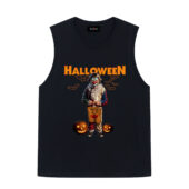 Pink Floyd The Wall Clown Trick Or Treat 1963 Halloween Front Tank Black - OtherBrick