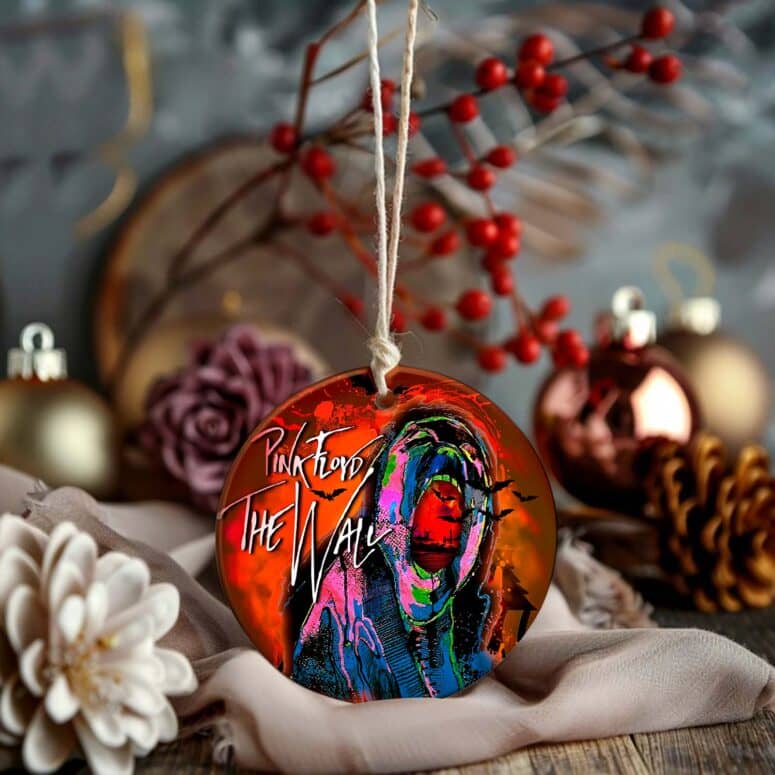 Pink Floyd The Wall Screaming Face Art Halloween Ornament