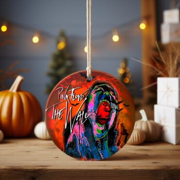 Pink Floyd The Wall Screaming Face Art Halloween Ornament