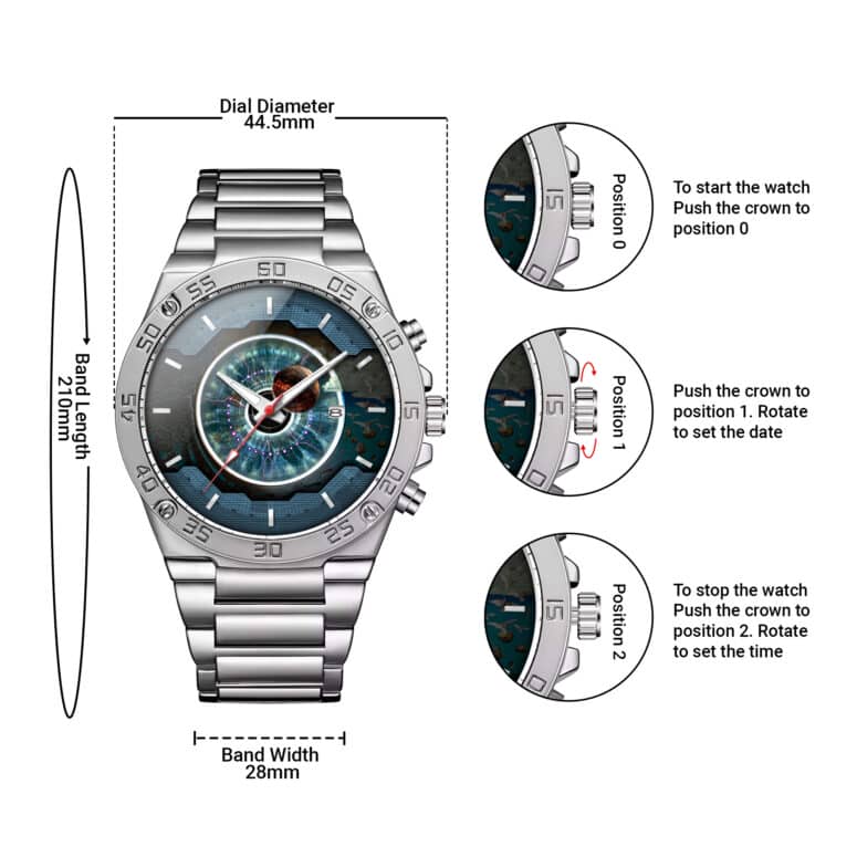 Pulse Pink Floyd Gentleman Powermatic Silver Watch