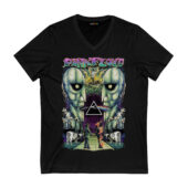 Wywh Atom Heart Mother Dsotm Division Bell Halloween Pink Floyd Front Vneck Black - OtherBrick