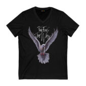White Dove Peace Bird The Wall Front Vneck Black - OtherBrick