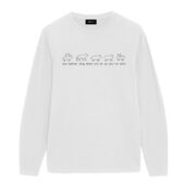 You Better Stay Home And Do As You’re Told Sheep Lyric Front Longsleeve White - OtherBrick