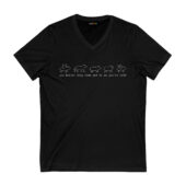 You Better Stay Home And Do As You’re Told Sheep Lyric Front Vneck Black - OtherBrick