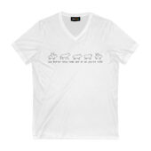 You Better Stay Home And Do As You’re Told Sheep Lyric Front Vneck White - OtherBrick