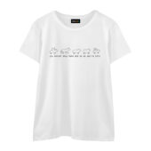 You Better Stay Home And Do As You’re Told Sheep Lyric Front Wtee White - OtherBrick