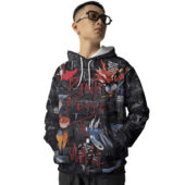 Hoodie Front Pink Floyd The Wall Album Cover Black Wall Vintage 3d Hoodie - OtherBrick