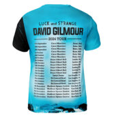 Shirt Back David Gilmour Luck And Strange 2024 Tour Dates Blue Hoodie - OtherBrick