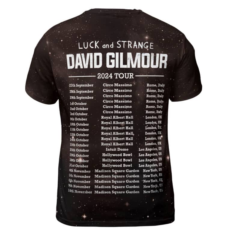 Luck And Strange Tour 2024 David Gilmour Pink Floyd Shirt