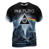 Shirt Front Dark Side Of The Moon Pulse Mountain Pink Floyd Hoodie - OtherBrick